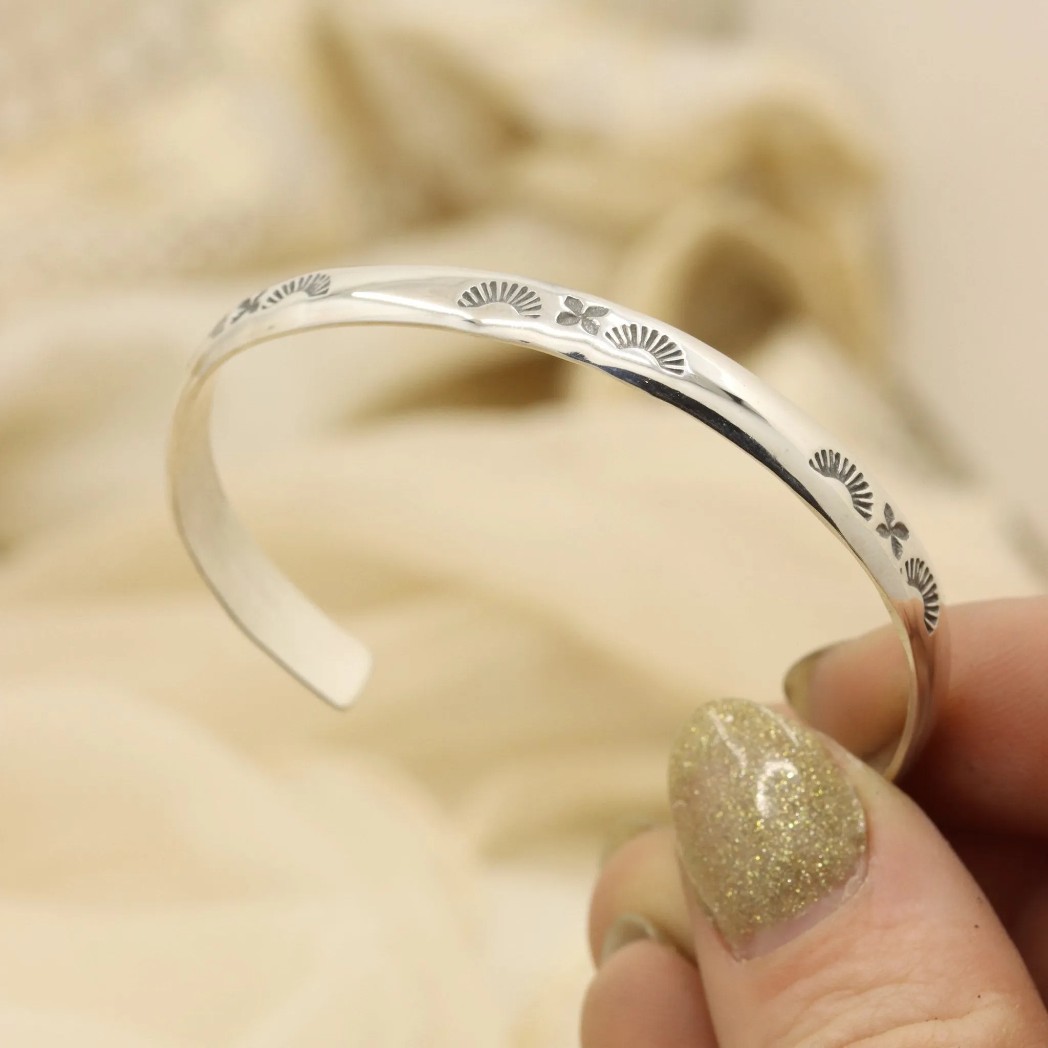 Stamped Stacker Cuff (5 1/8")