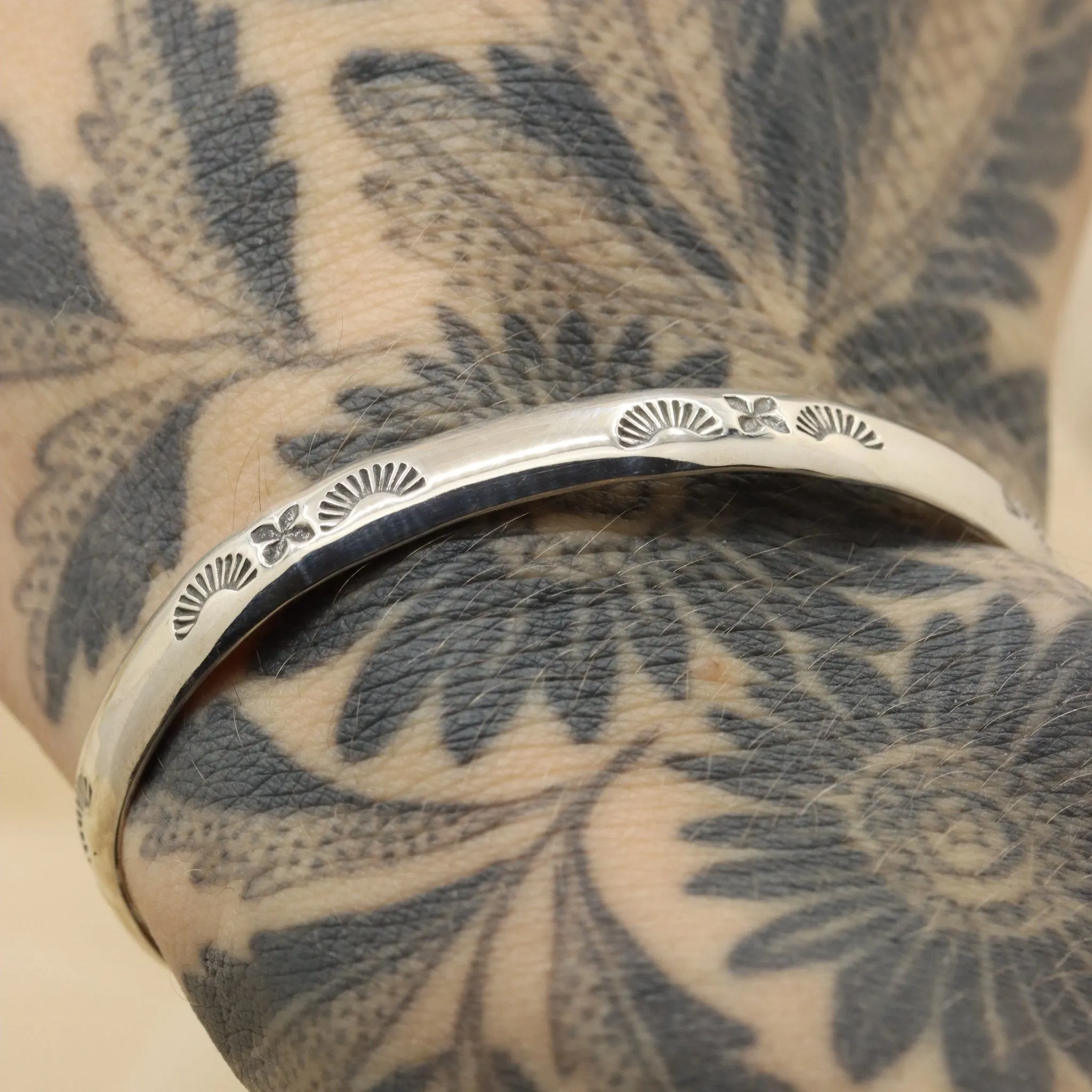 Stamped Stacker Cuff (5 1/8")