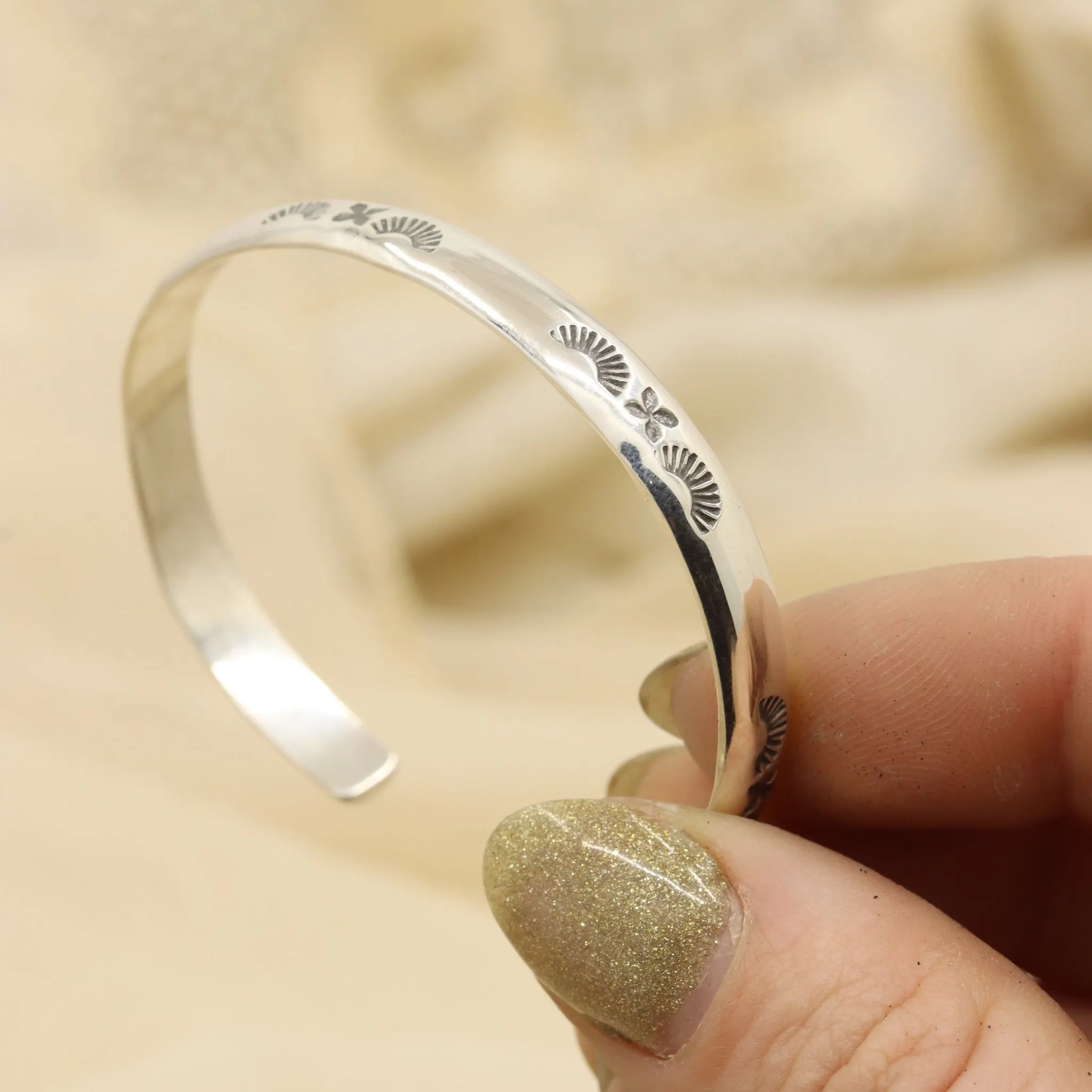 Stamped Stacker Cuff (5 1/8")