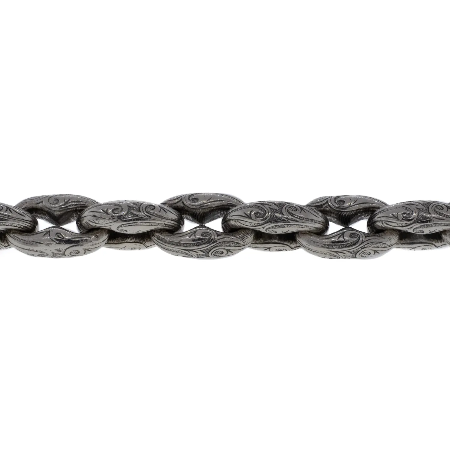 Sterling Silver and Yellow Gold Heavy Link Bracelet