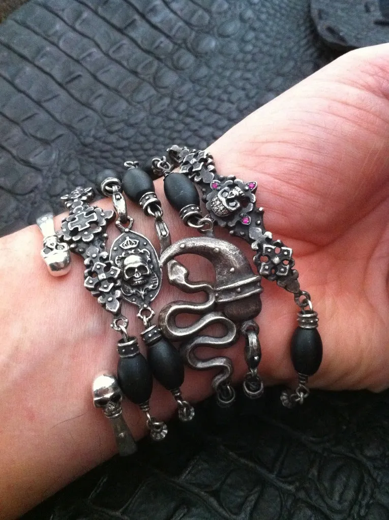 Sterling Silver Cross Bar Bracelet