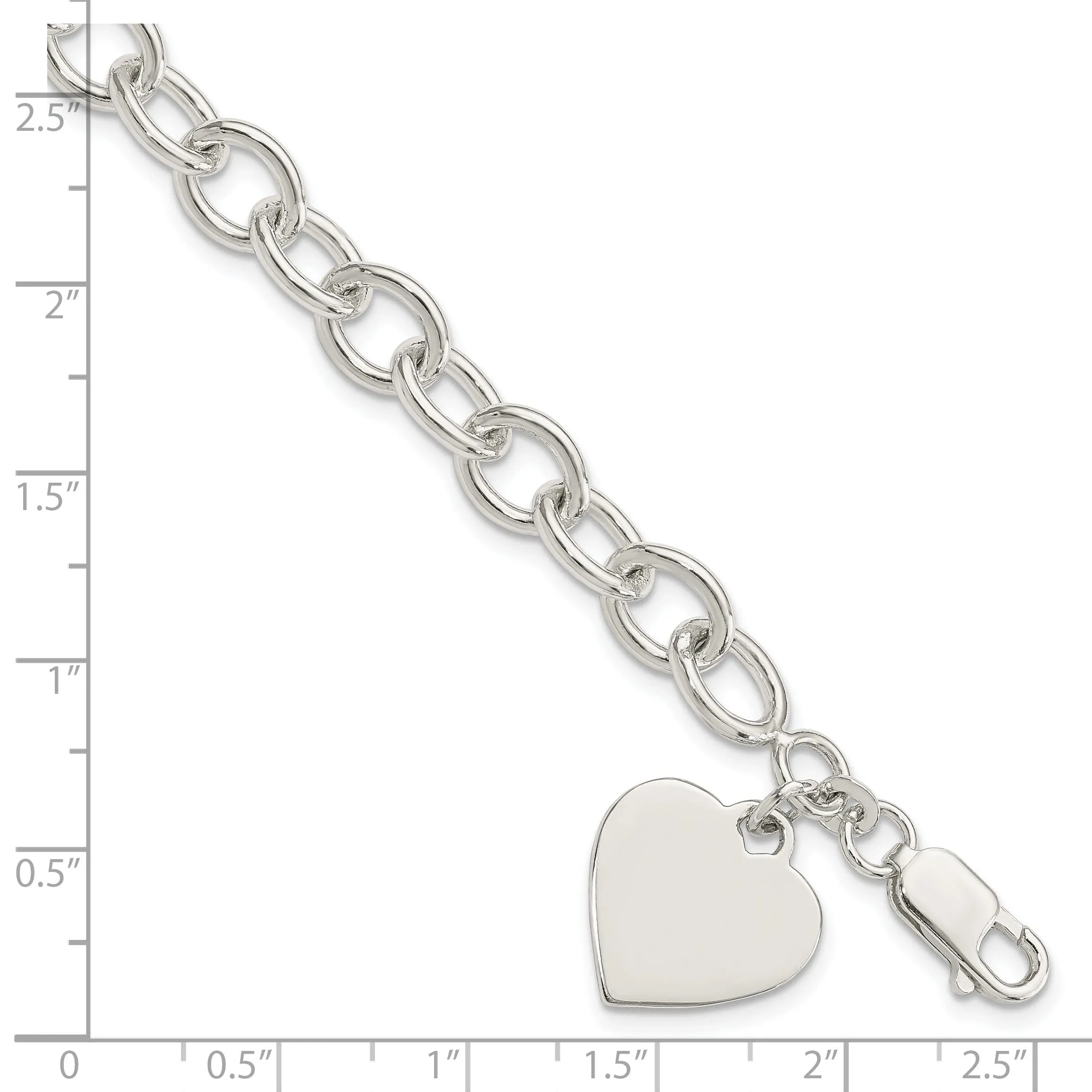 Sterling Silver Fancy Link Bracelet