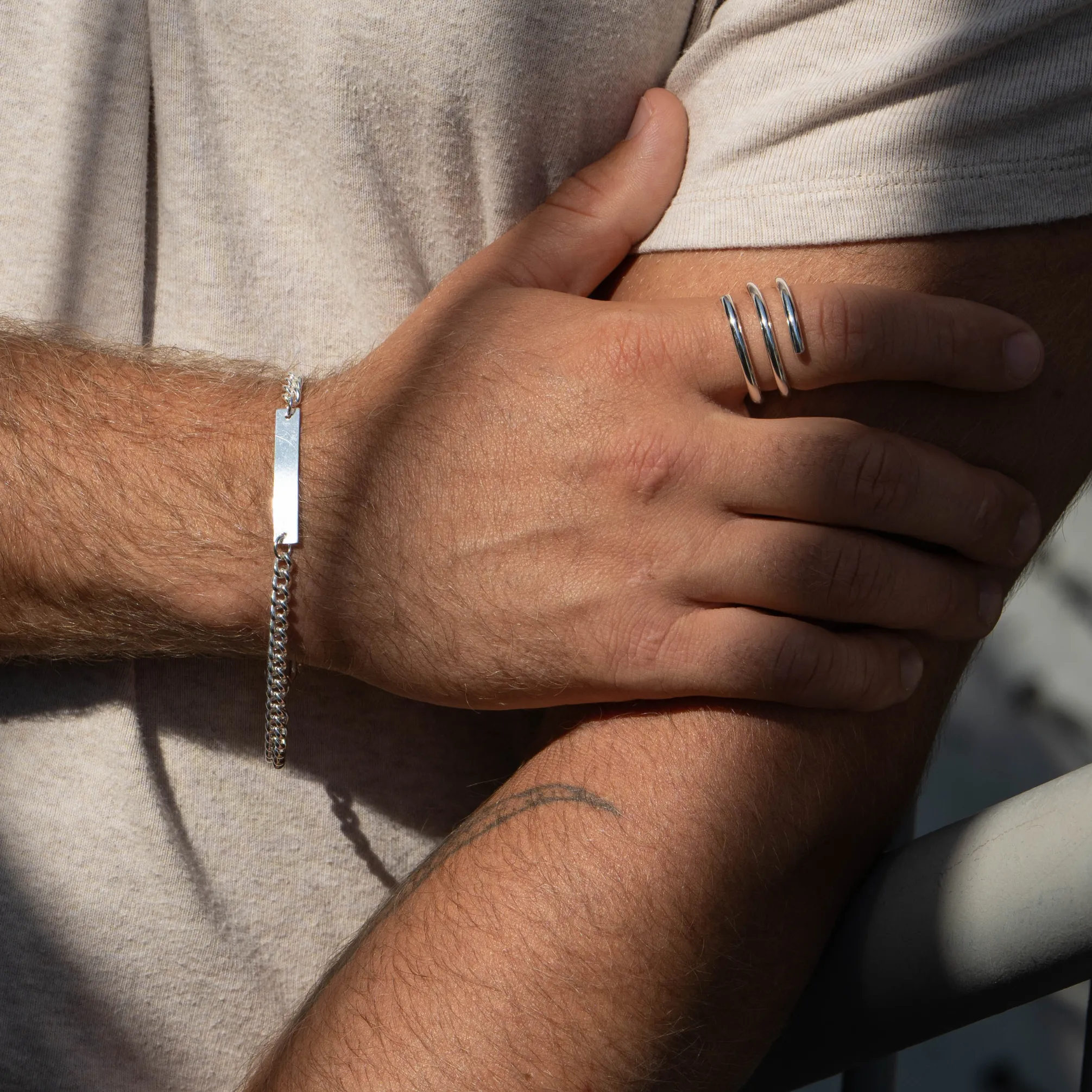 Sterling Silver ID bracelet