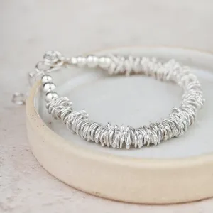 Sterling Silver Large Nugget Bracelet