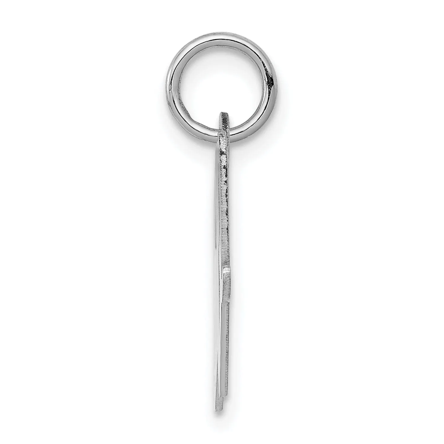 Sterling Silver Medium Script Initial W Charm