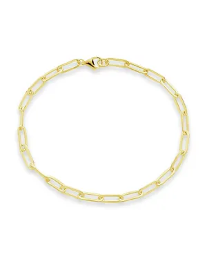 Sterling Silver Paperclip Chain Bracelet