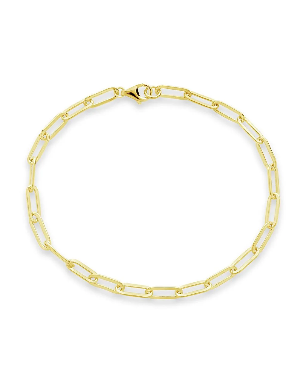 Sterling Silver Paperclip Chain Bracelet