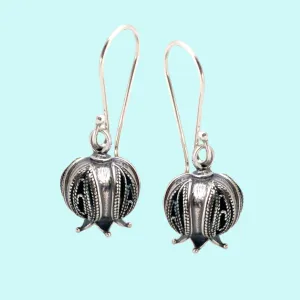 Sterling silver Pomegranate Earrings Filigree