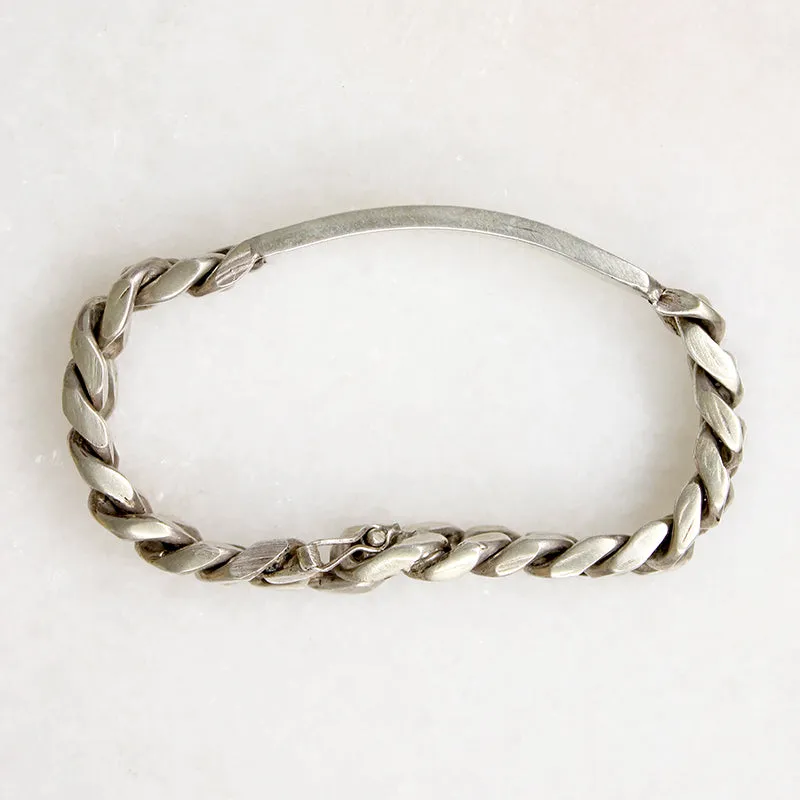 Substantial Sterling Silver Identity Bracelet