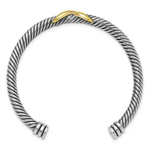Syndy's Designer Style Antiqued Silver Cuff Bracelet