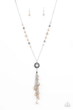Tasseled Treasure - Brown Necklace