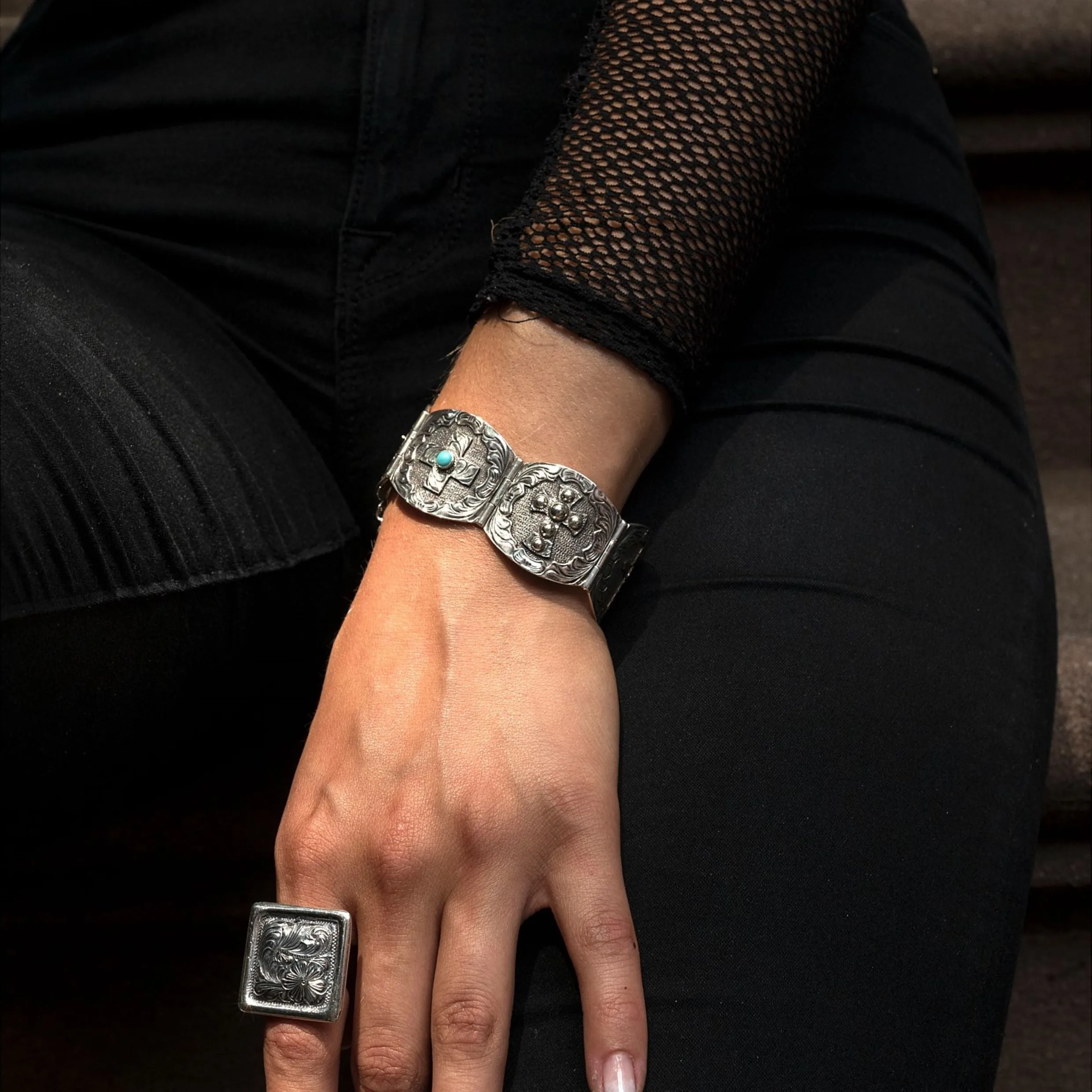 The Crossroads Concho Bracelet