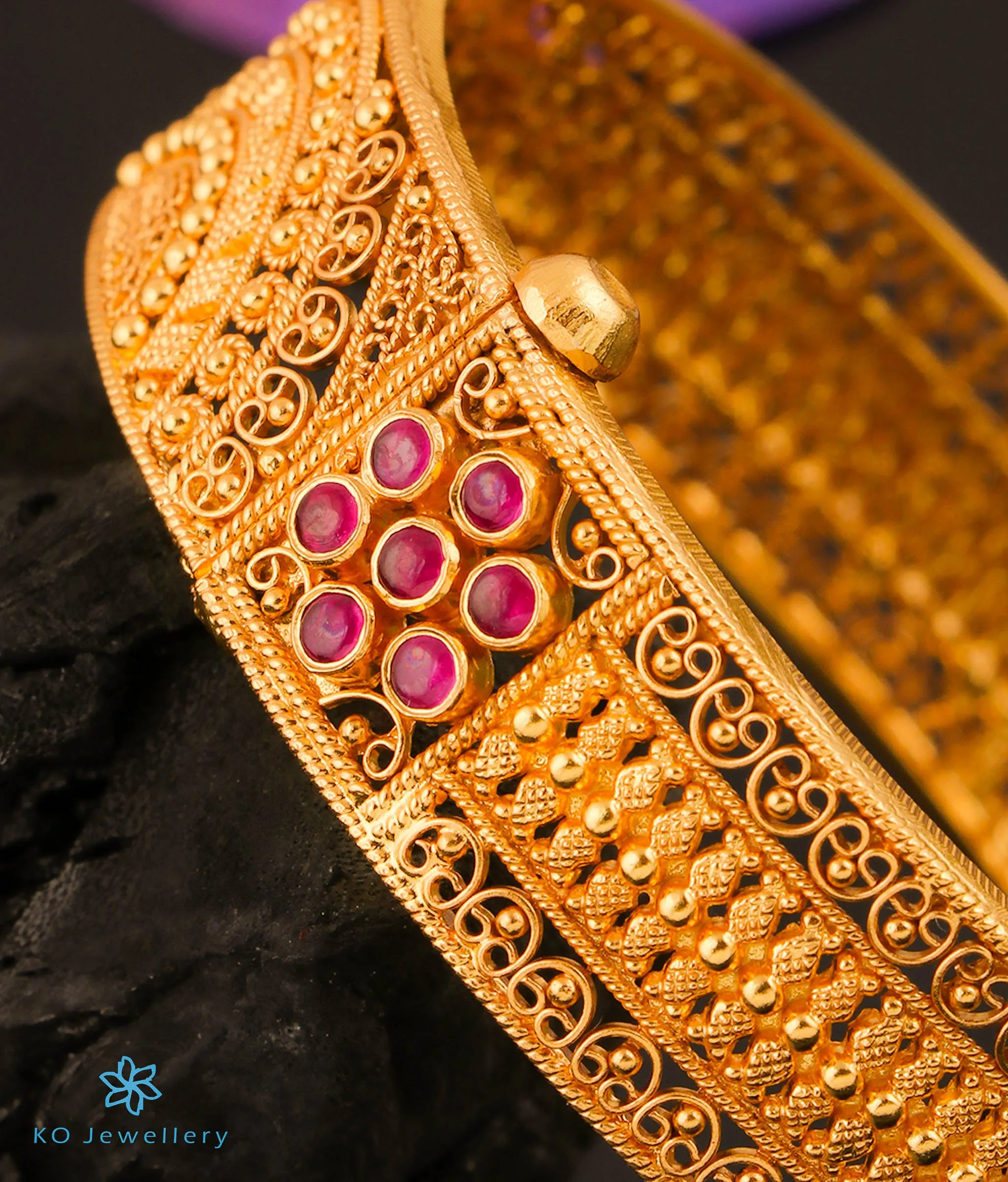 The Lasaka Silver Filigree Bracelet (Size/2.2/2.4/2.6/2.8)