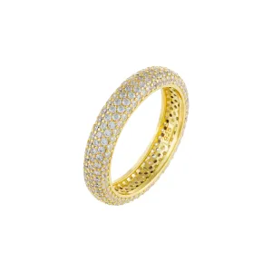 Thin Pavé Round Ring