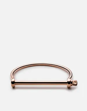 Thin Screw Cuff, Rose
