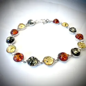 Three Colors Amber Bracelet