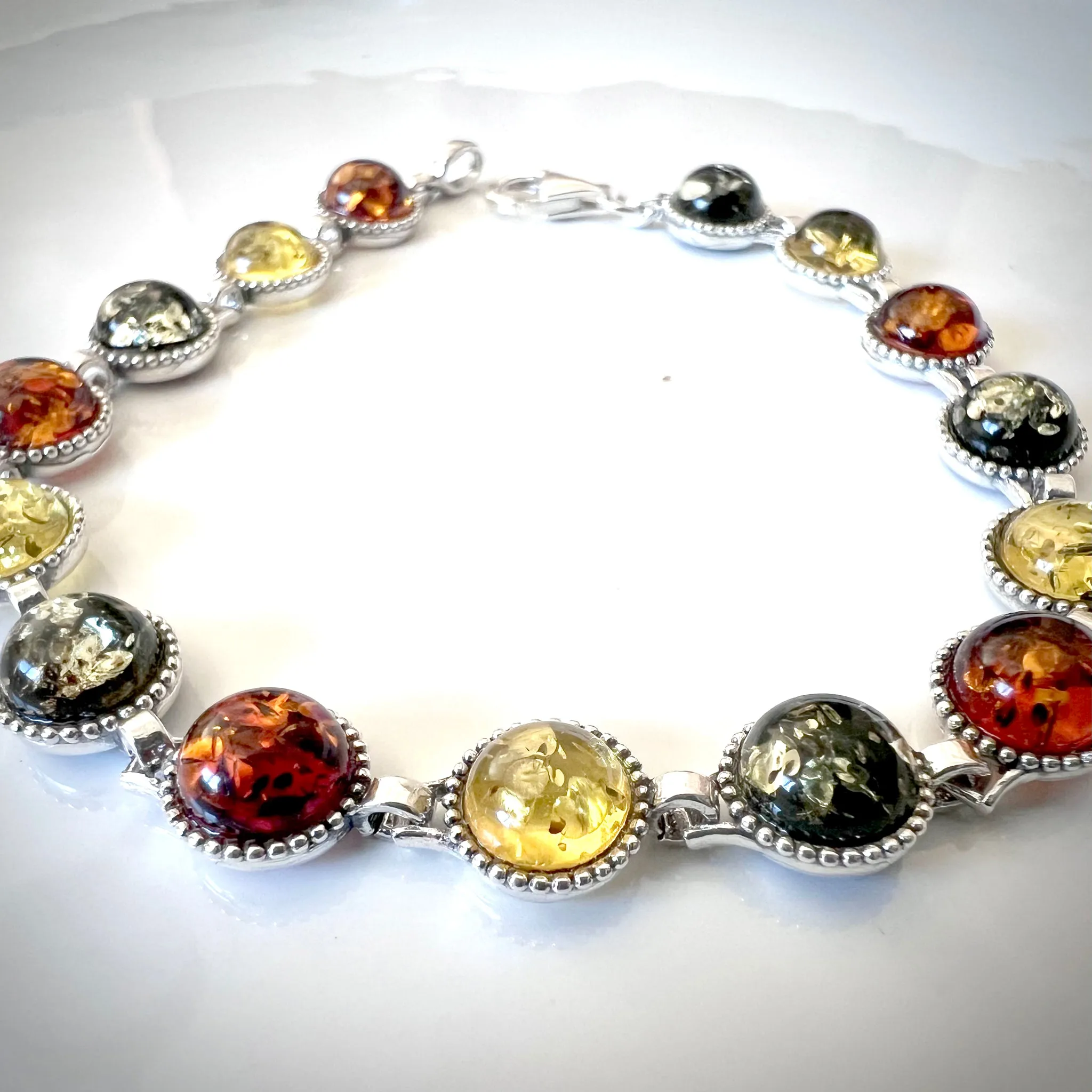 Three Colors Amber Bracelet