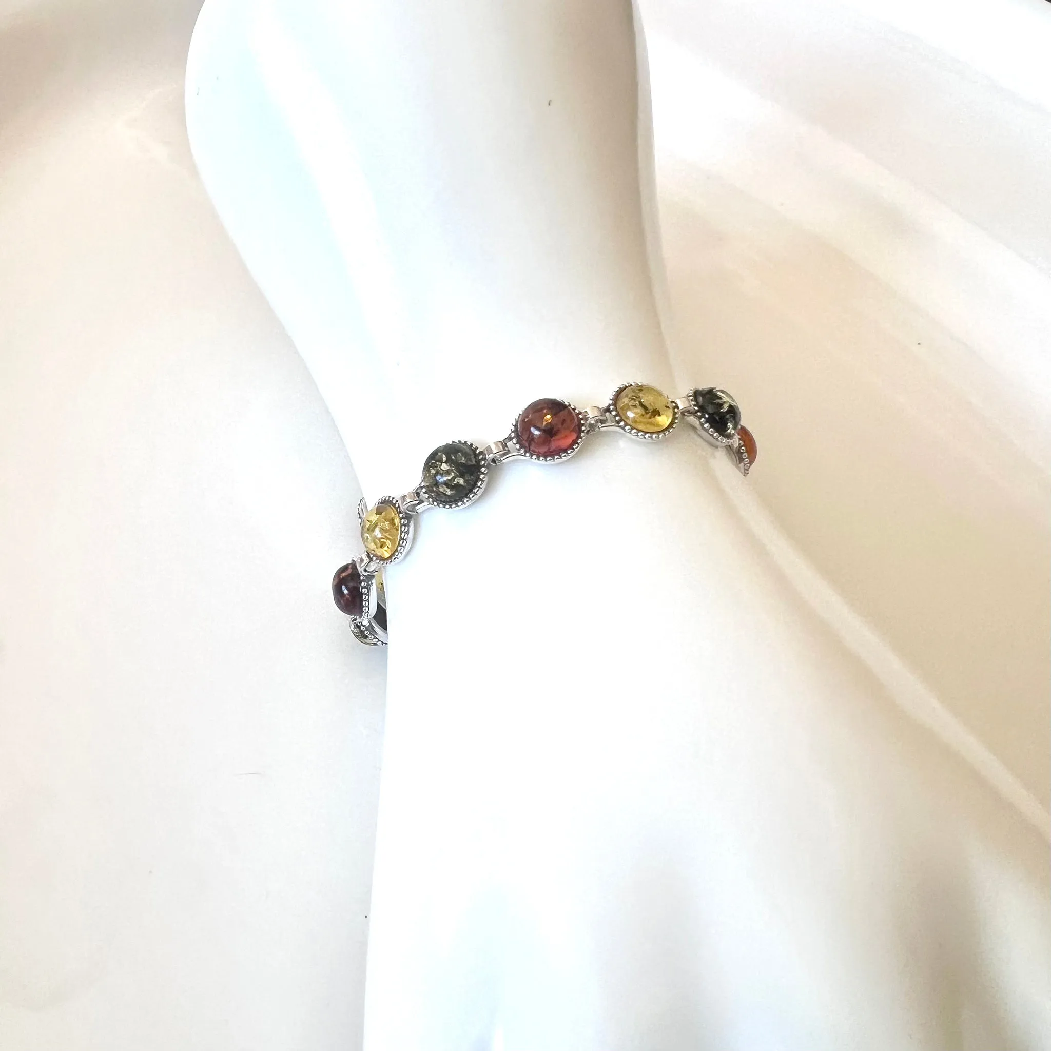 Three Colors Amber Bracelet