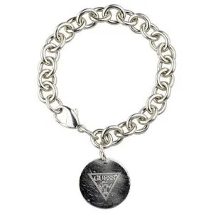 Tiffany & Co. Sterling Silver Round Tag Charm Bracelet w/ "GUESS" Logo
