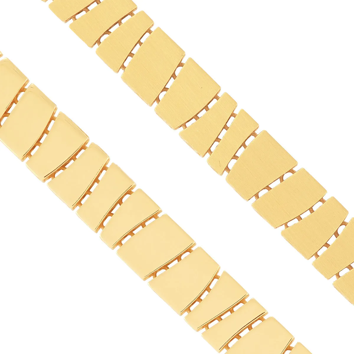 Topper Italia Gold Solid Geometric Bracelet