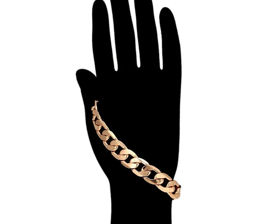 Trend Fashion Rose Gold Plated Chain Bracelet