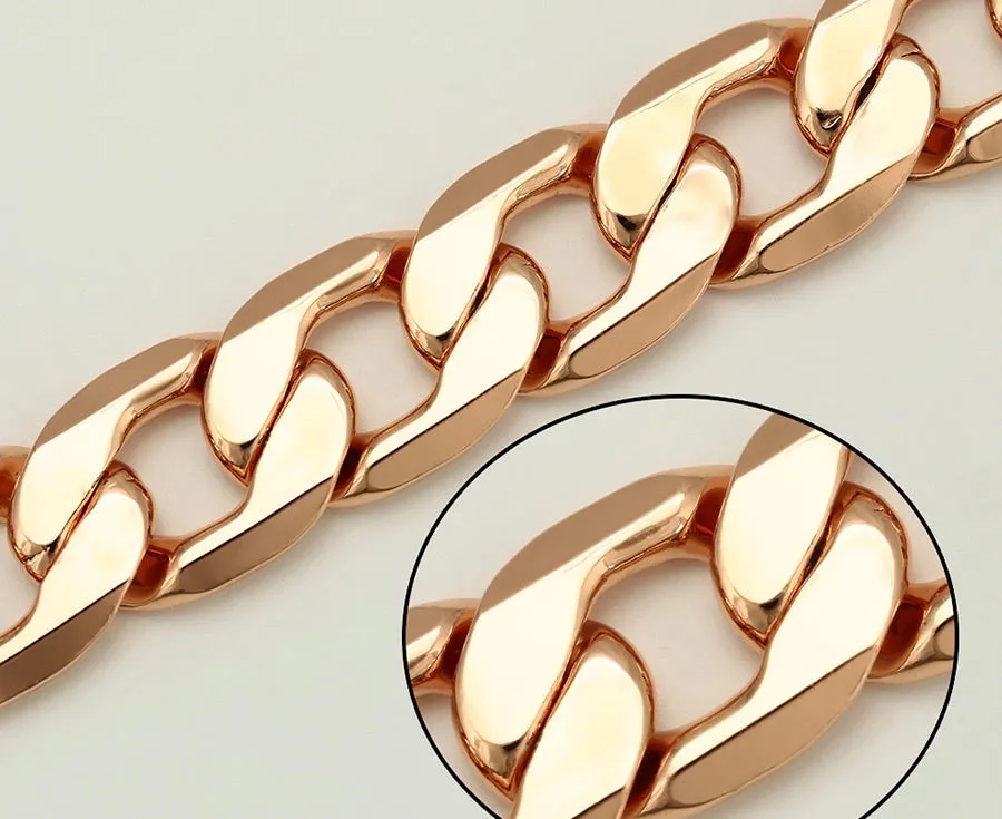 Trend Fashion Rose Gold Plated Chain Bracelet