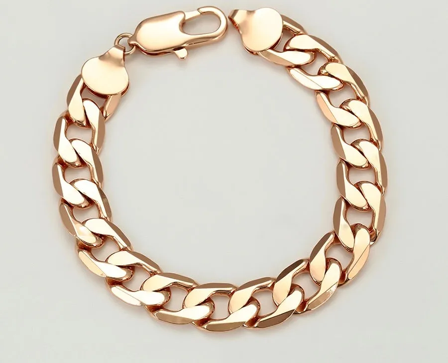 Trend Fashion Rose Gold Plated Chain Bracelet