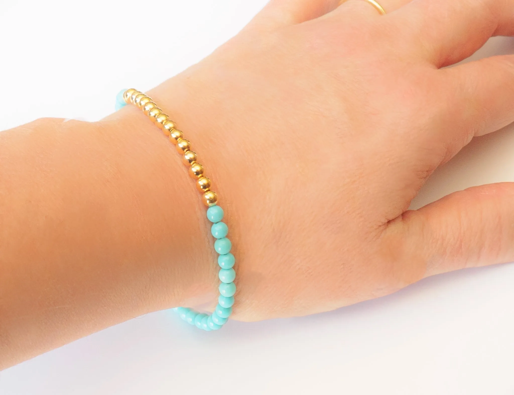 Turquoise Bracelet in 18k Gold - Women and Men's Bracelet
