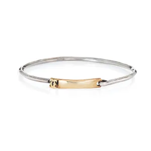 Vintage 60s Cartier Bangle Bracelet 18k Yellow Gold Sterling Silver Signed