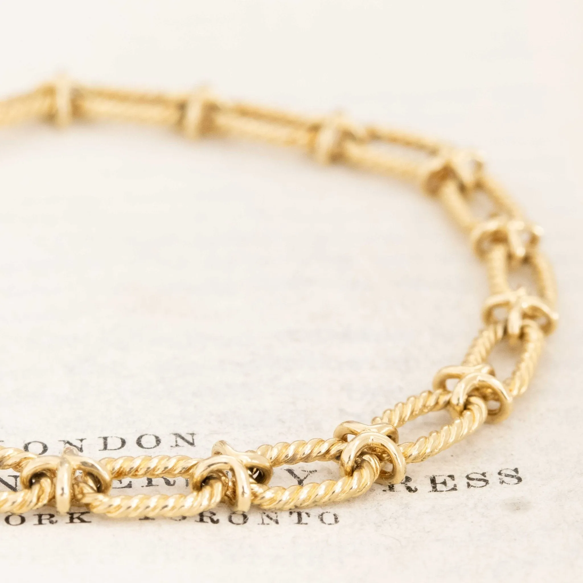 Vintage Rope Link Bracelet, by Tiffany & Co.