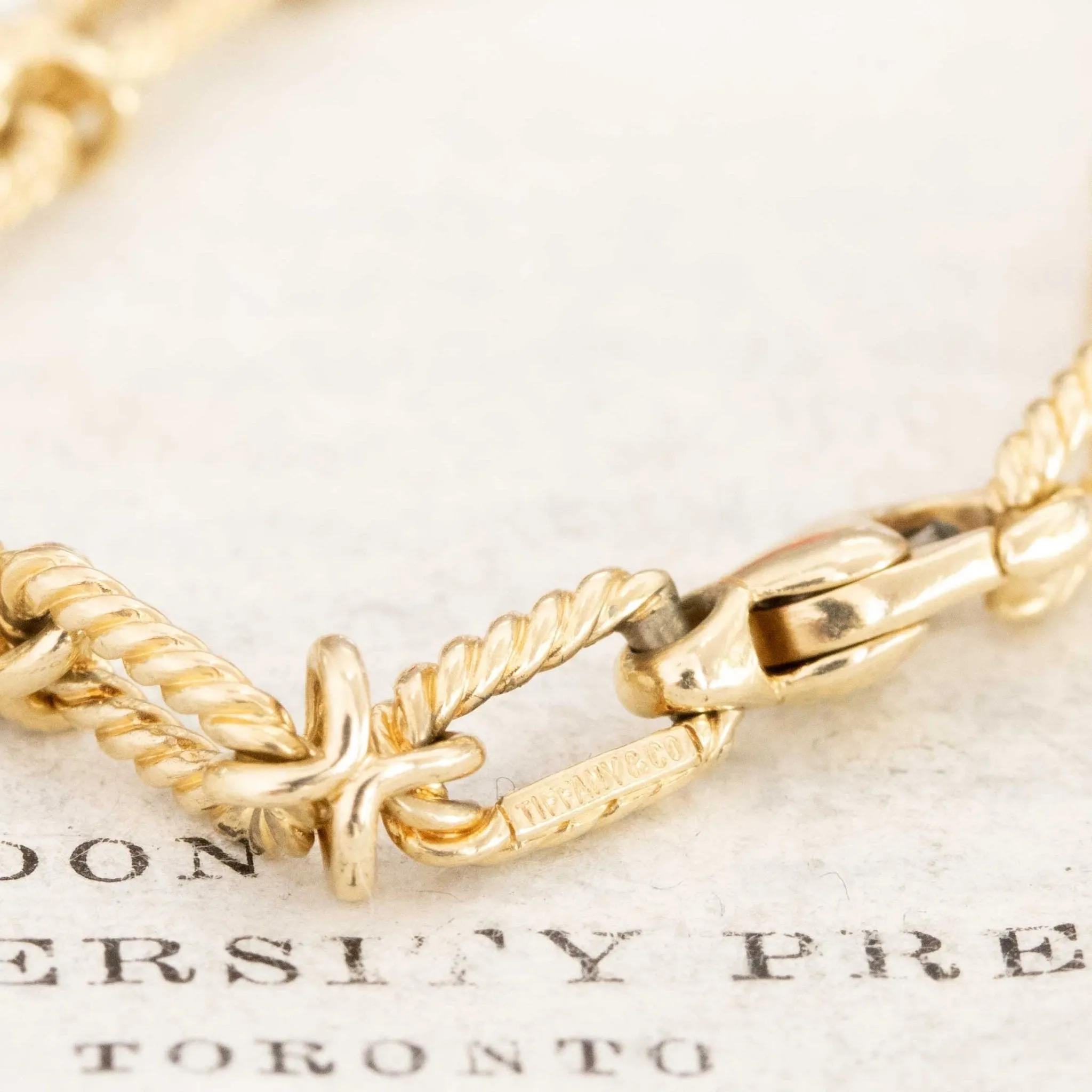 Vintage Rope Link Bracelet, by Tiffany & Co.