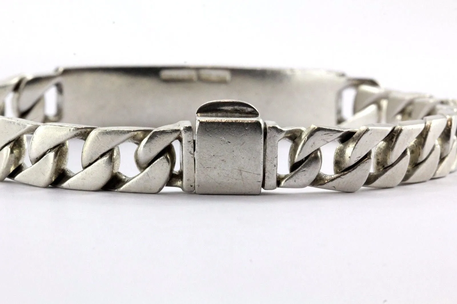 Vintage Tiffany & Co Sterling Silver ID Bar Bracelet 8.5"