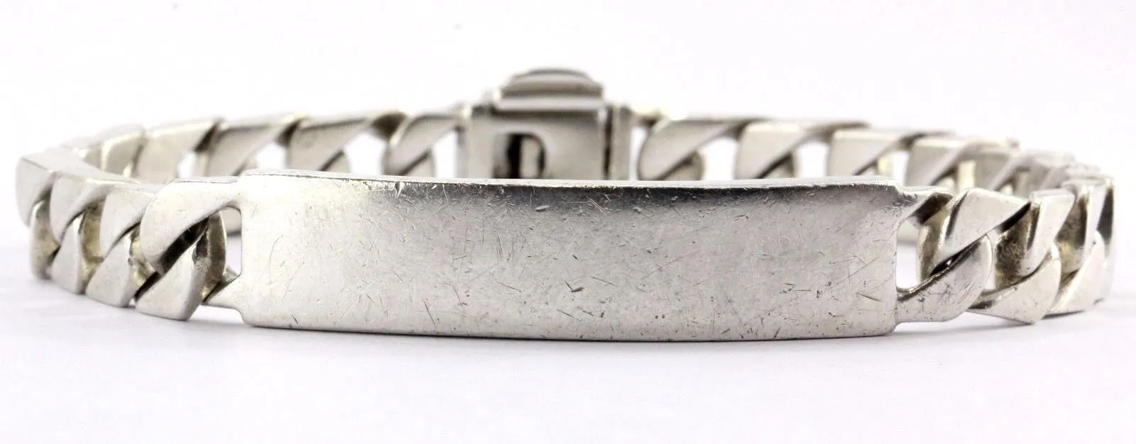 Vintage Tiffany & Co Sterling Silver ID Bar Bracelet 8.5"