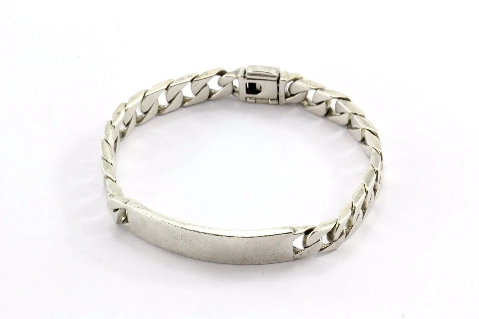 Vintage Tiffany & Co Sterling Silver ID Bar Bracelet 8.5"
