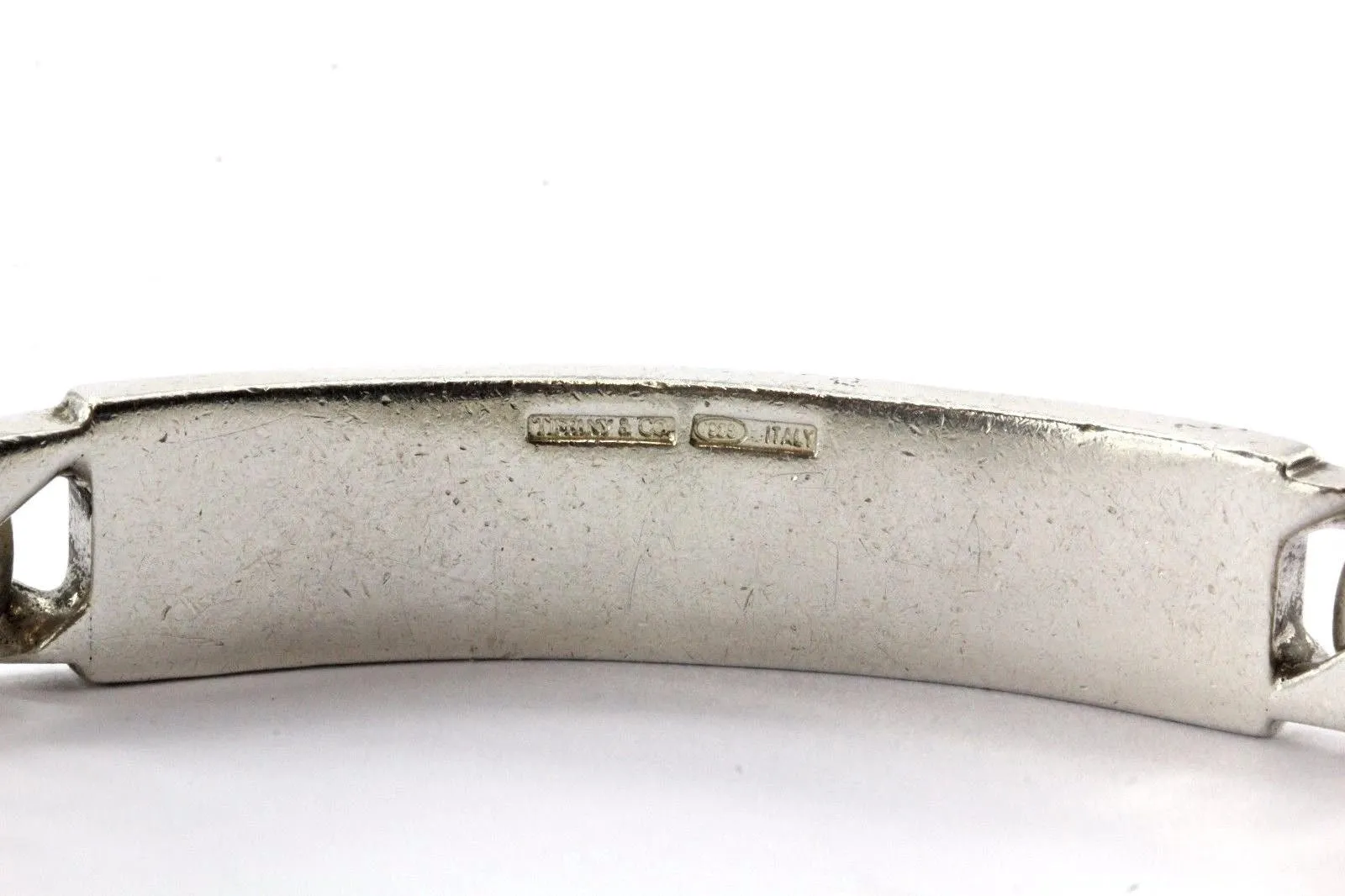 Vintage Tiffany & Co Sterling Silver ID Bar Bracelet 8.5"