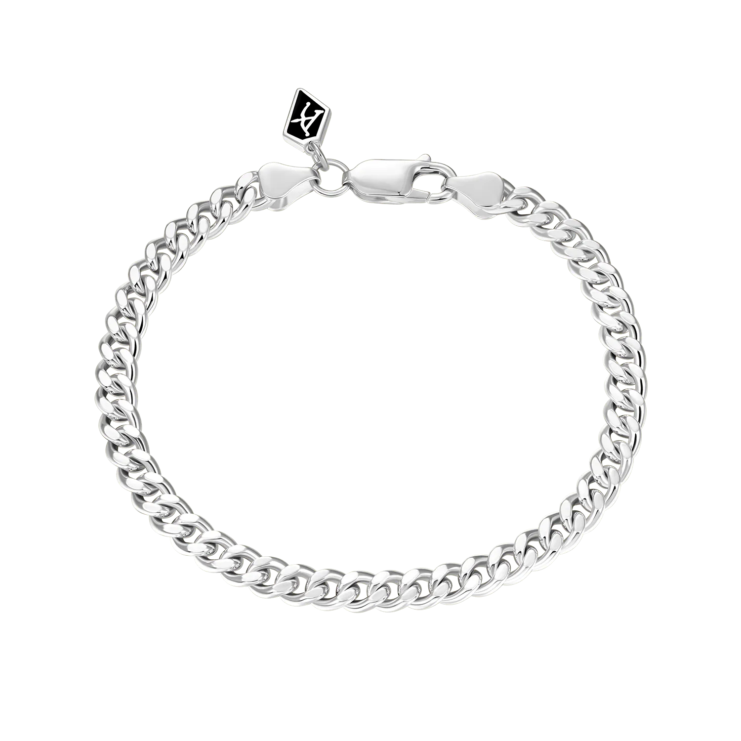 White Gold Miami Micro Cuban Curb Bracelet - 5mm