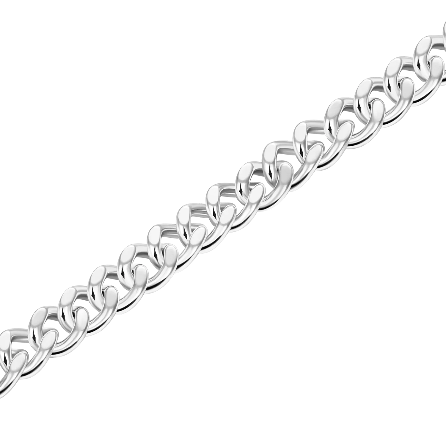 White Gold Miami Micro Cuban Curb Bracelet - 5mm