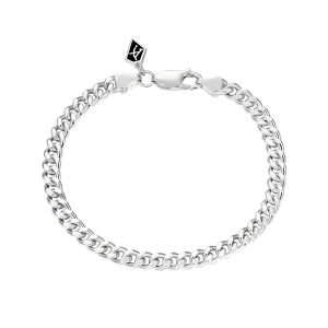 White Gold Miami Micro Cuban Curb Bracelet - 5mm