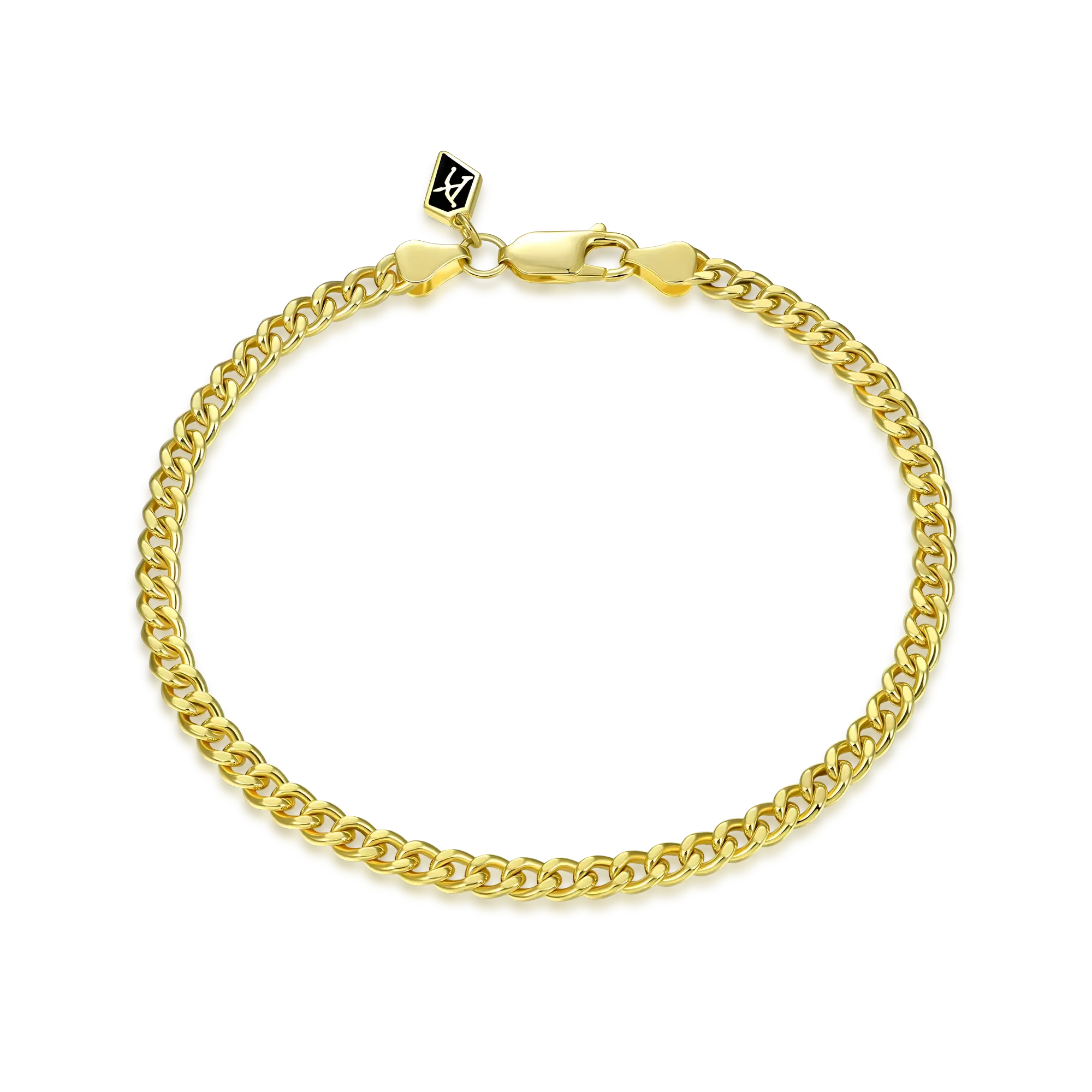 Women's Miami Micro Cuban Curb Bracelet - Yellow Gold