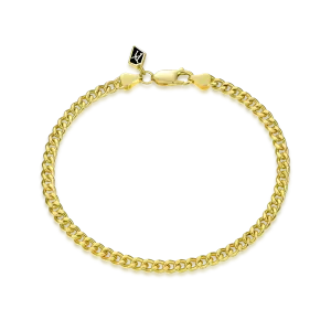Women's Miami Micro Cuban Curb Bracelet - Yellow Gold