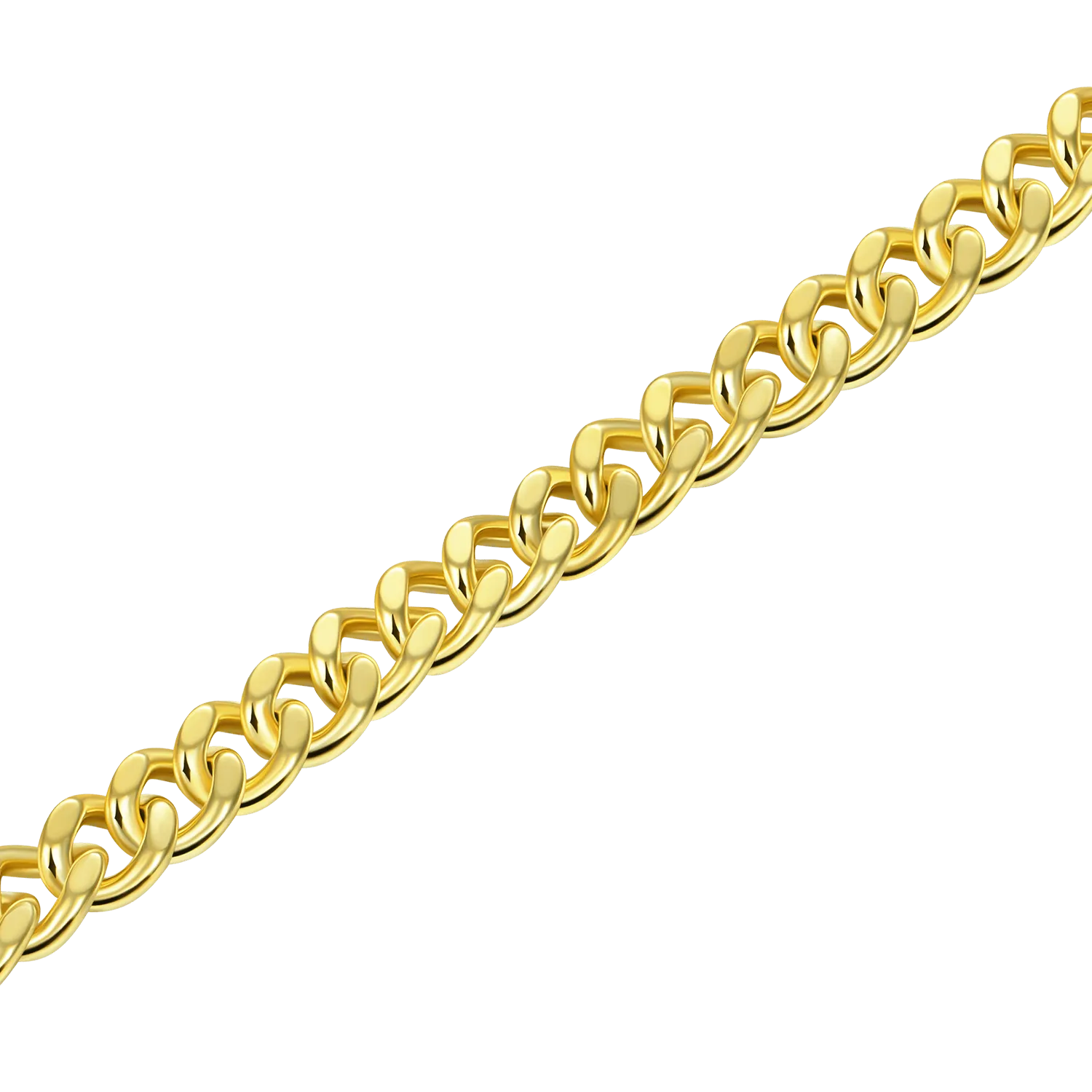 Yellow Gold Miami Micro Cuban Curb Bracelet - 3.5mm