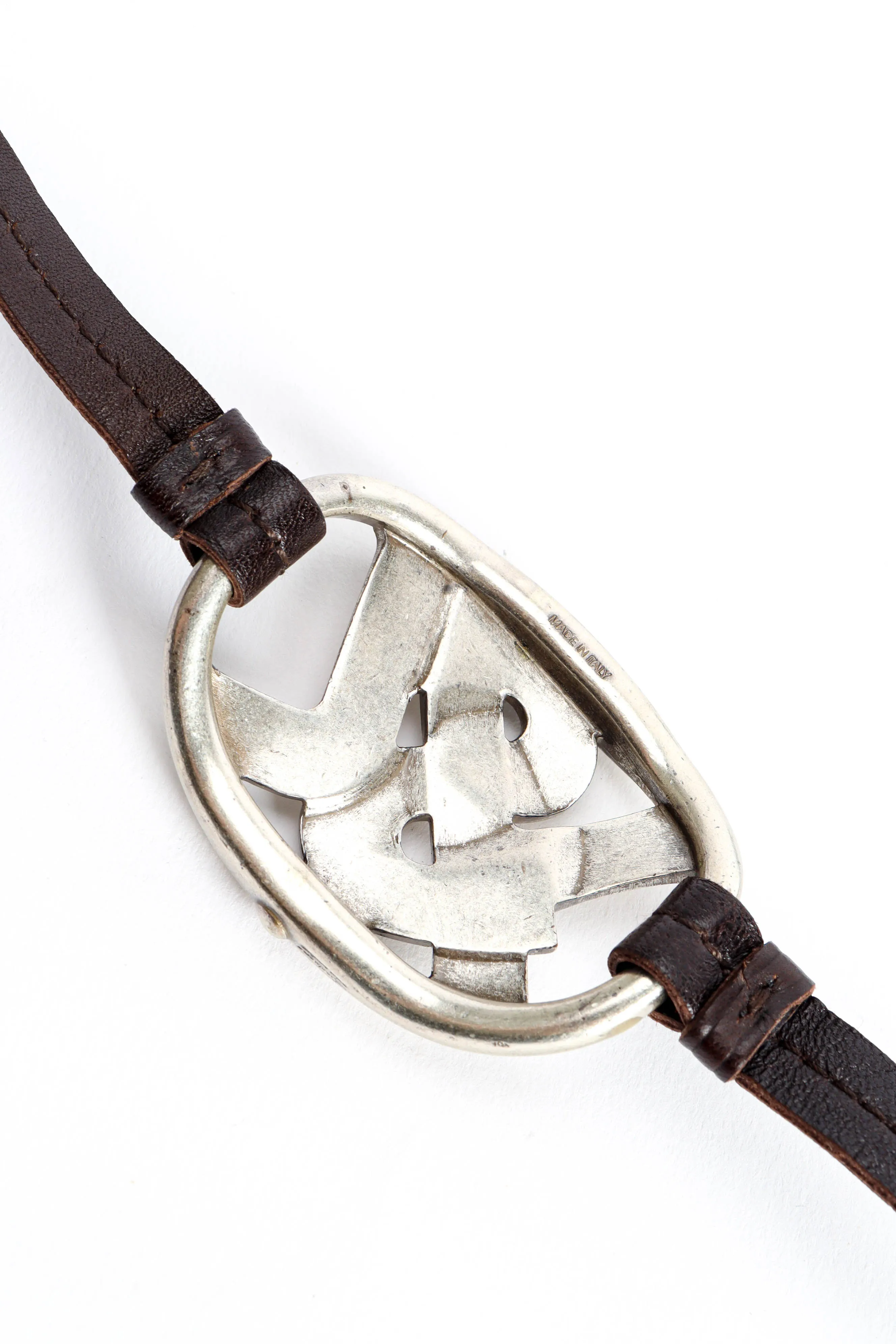 YSL Logo Tie Belt