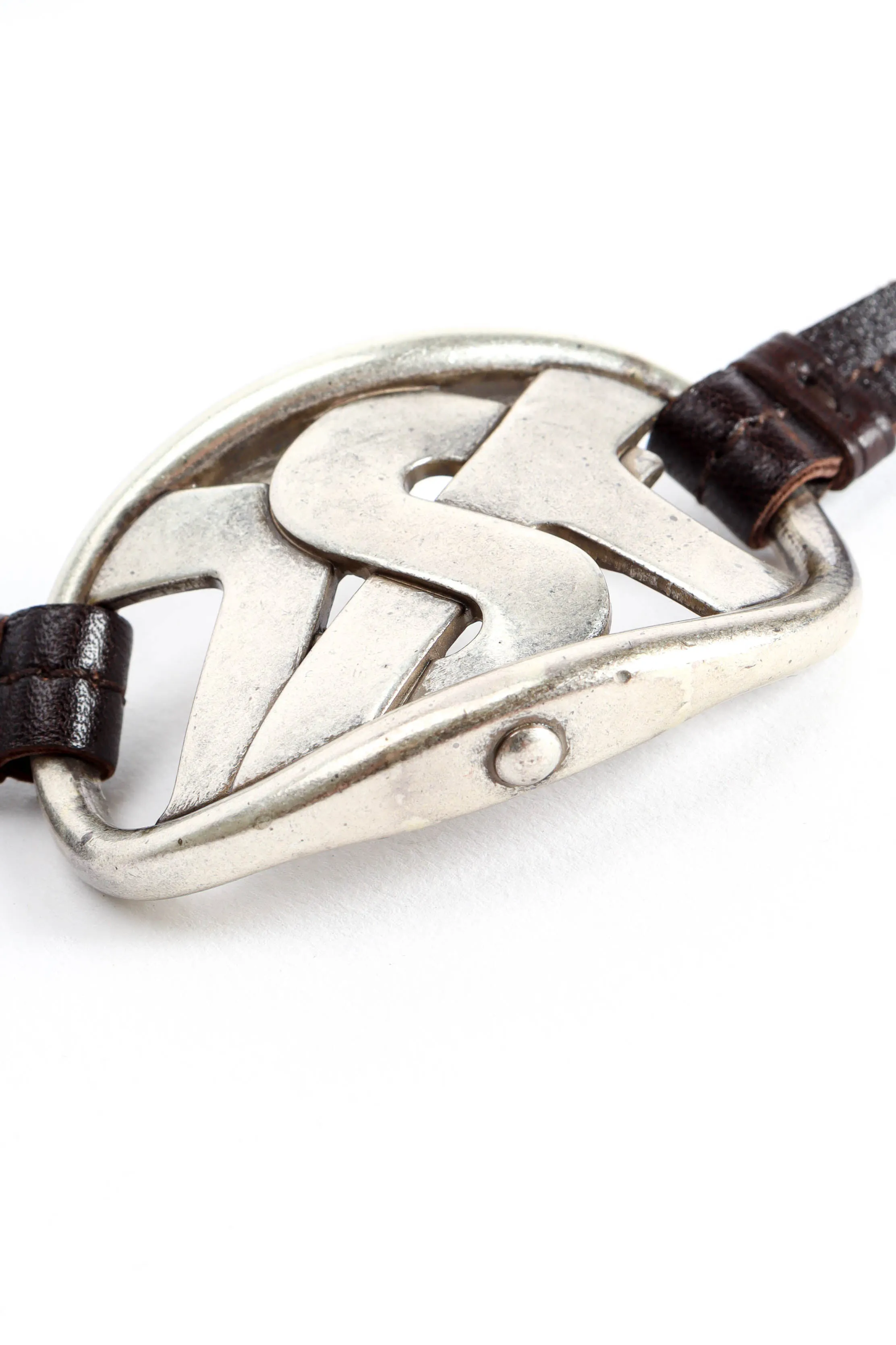 YSL Logo Tie Belt