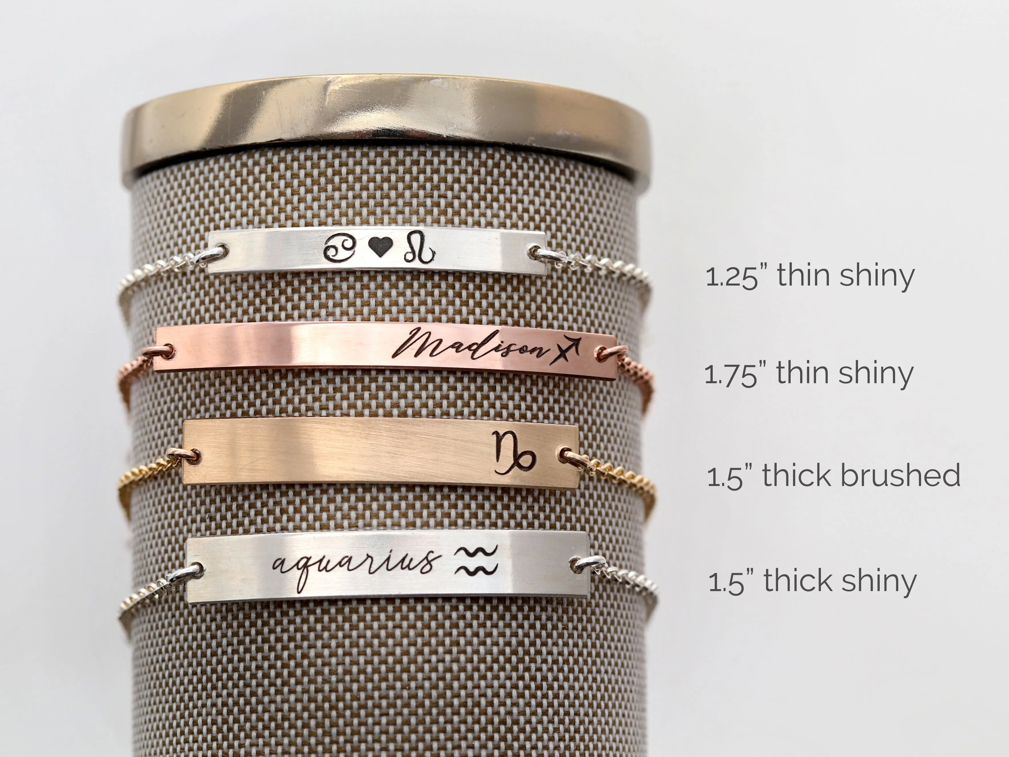 Zodiac Bar Bracelet